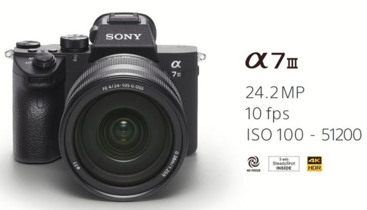 Tampak Depan kamera Sony A7 III