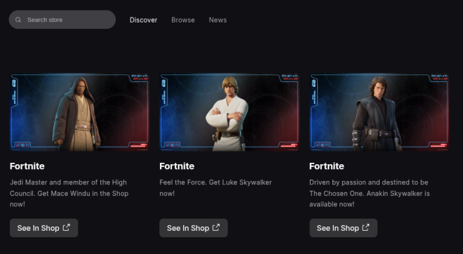 Epic Games Store (Dok/Website Epic)